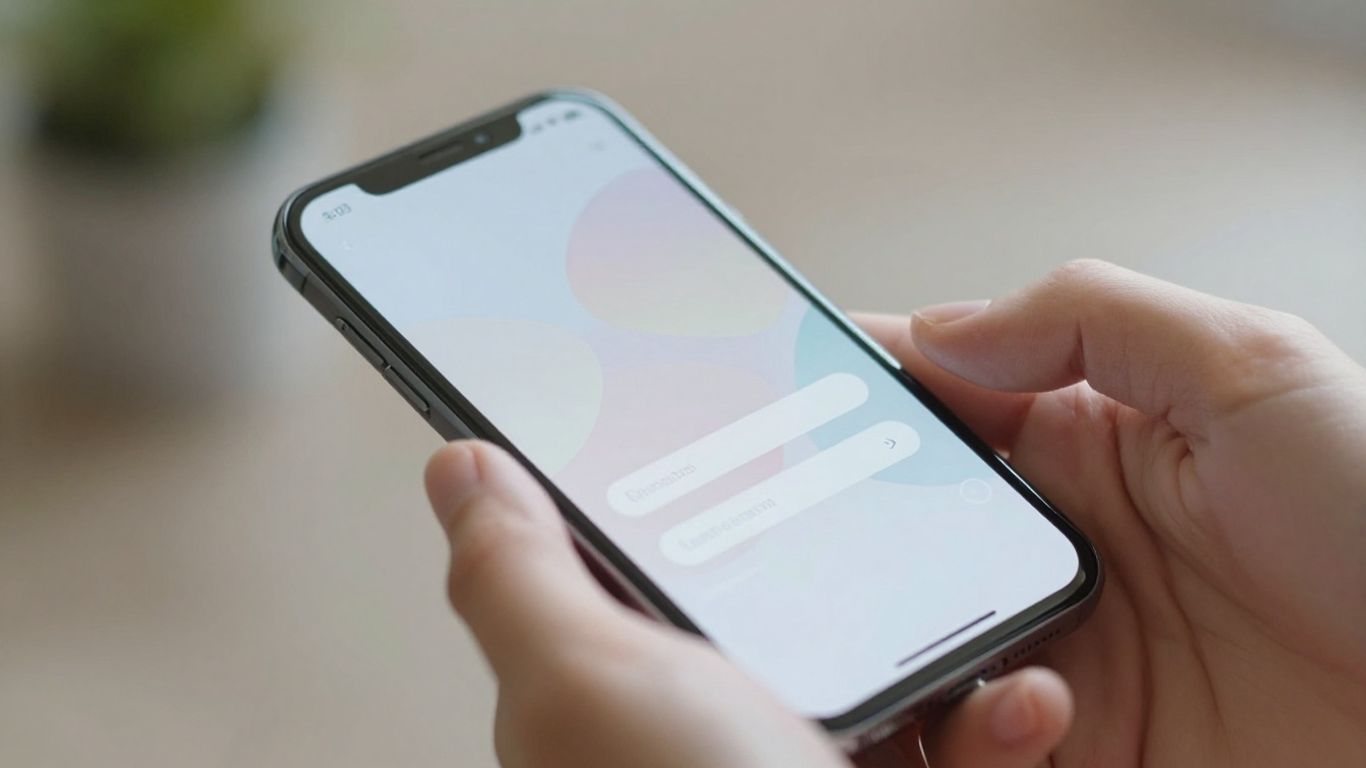 Person logging into bellicon account on a smartphone.
