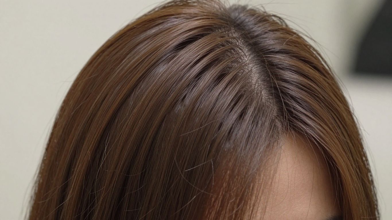 Healthy, full head of hair with natural shine.