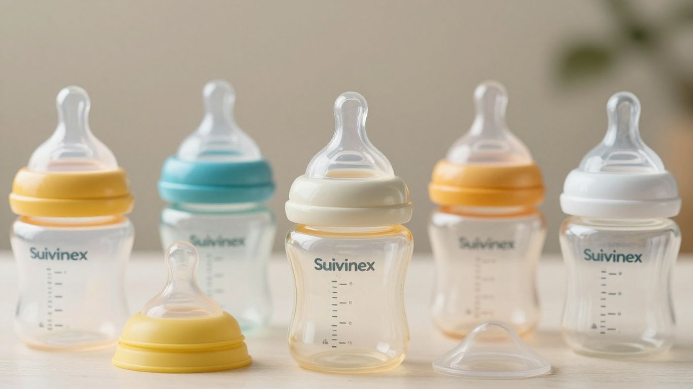 Tetinas Suavinex de diferentes formas y tamaños.