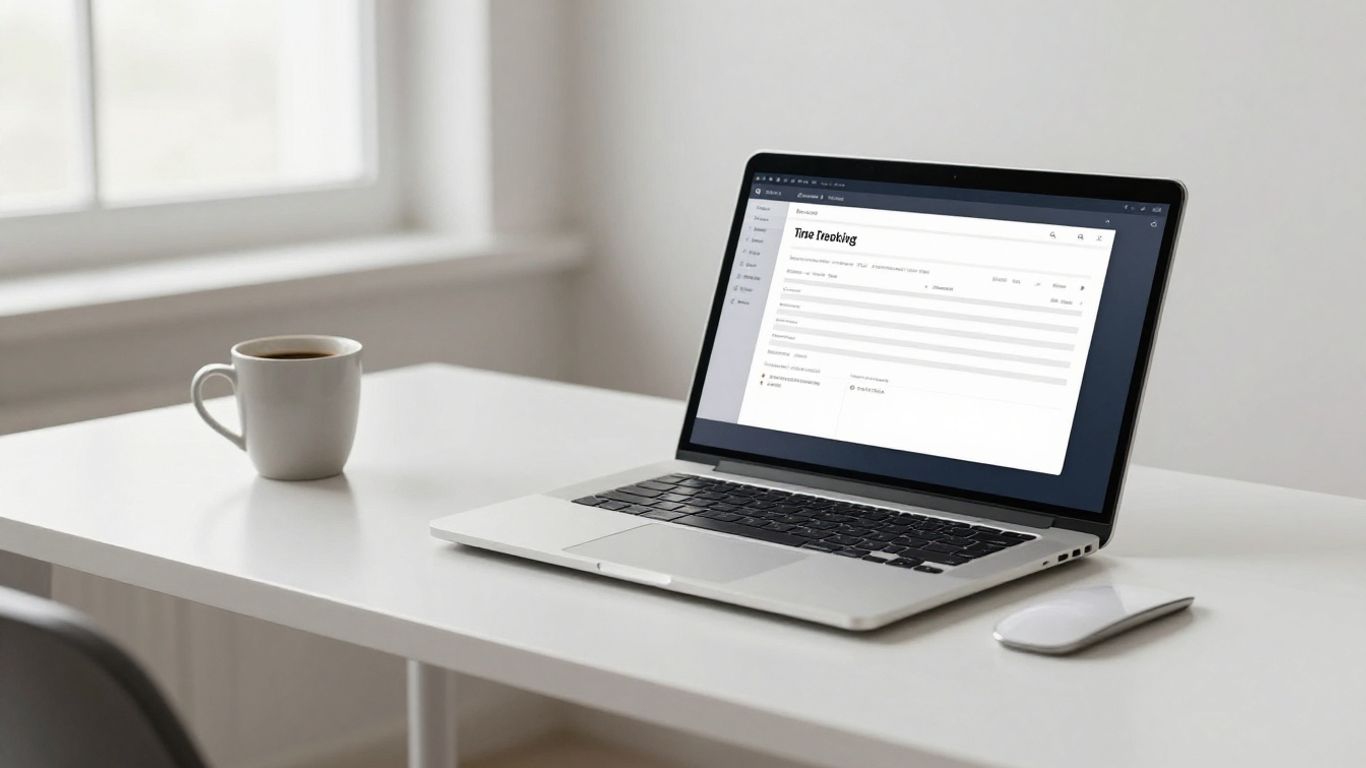 A clean digital workspace for time tracking
