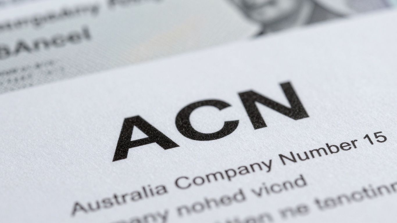 Australian Company Number (ACN) document detail.