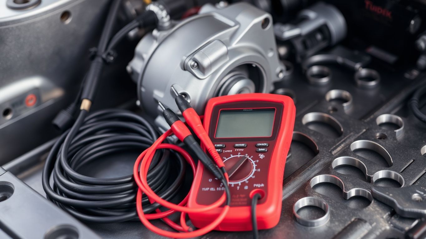 Tools laid out for testing starters