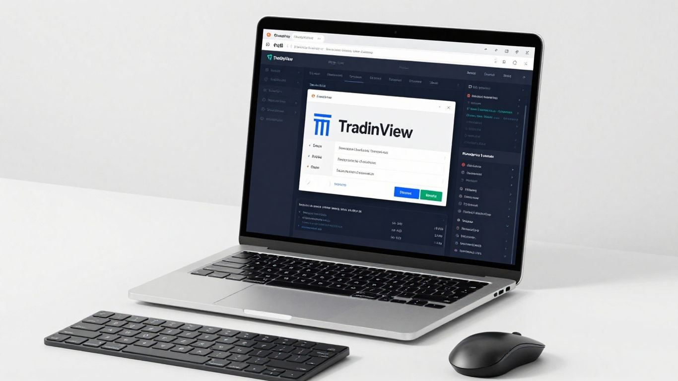 TradingView desktop app on a computer screen.