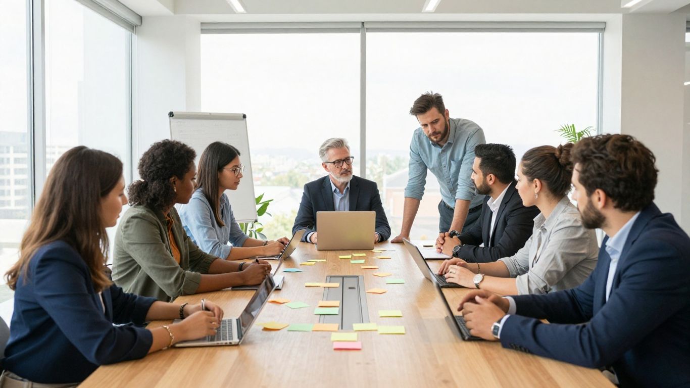 Enterprise transformation through innovation. Collaborative team environment