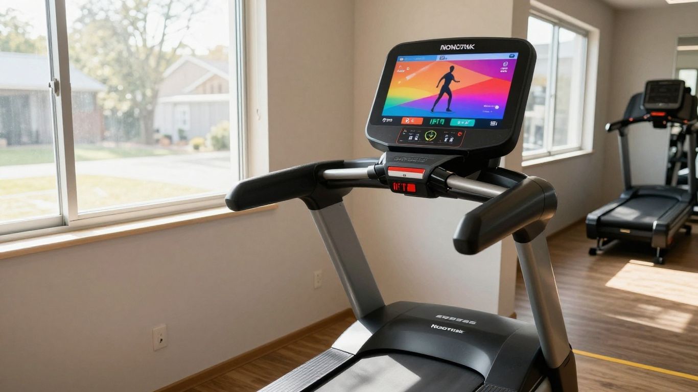 NordicTrack EXP 10i treadmill with iFIT display.