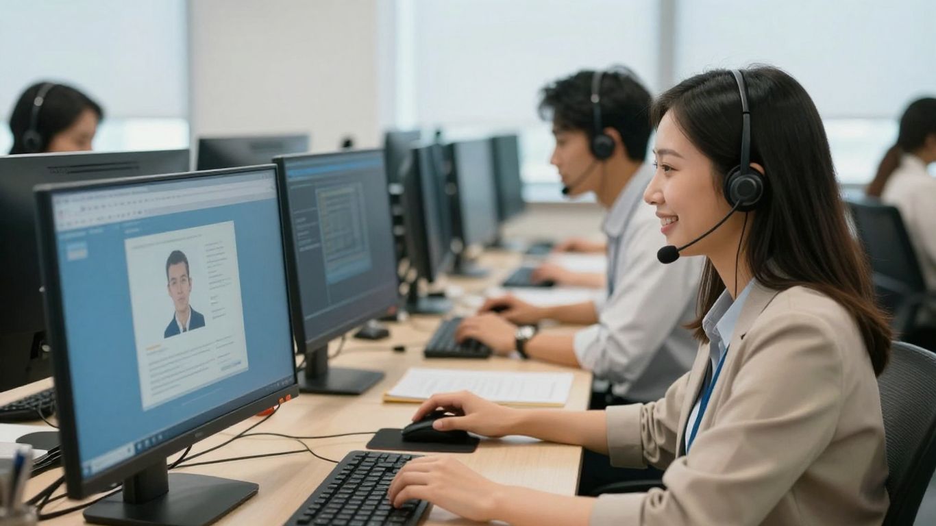 Customer and support agent sharing a warm conversation