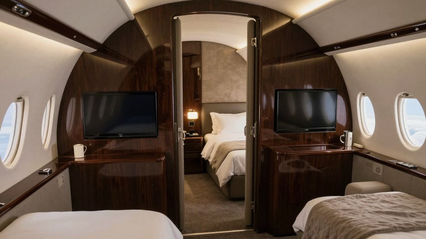 A guide to the ultimate private jet bedroom design and luxury features