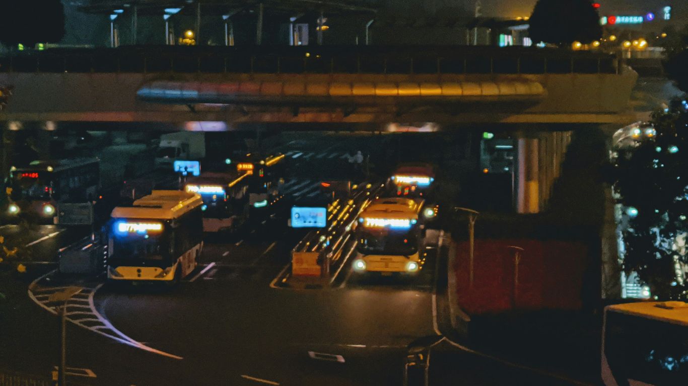 black and brown building during night time