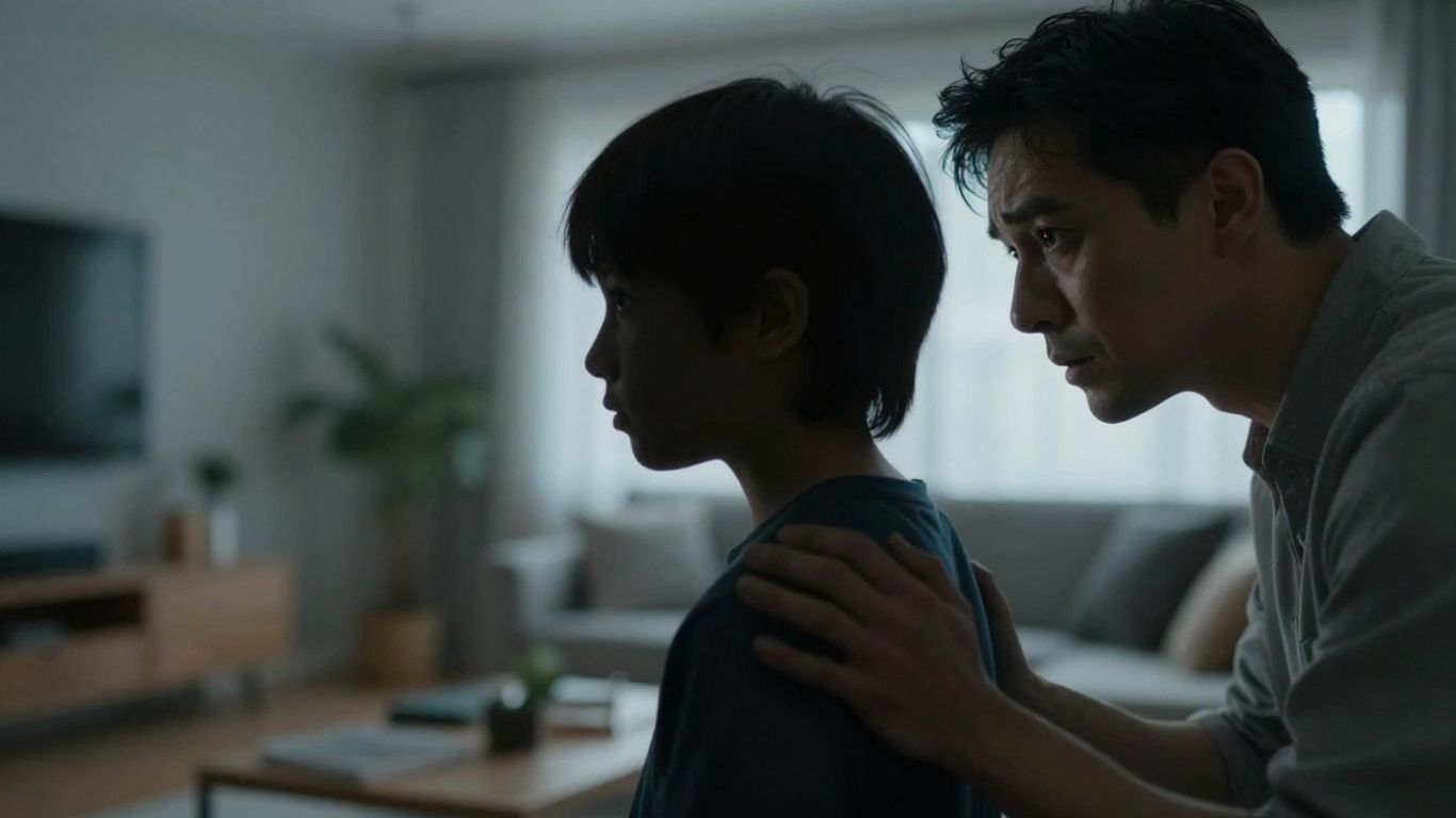 Parent protecting child from AI voice scam