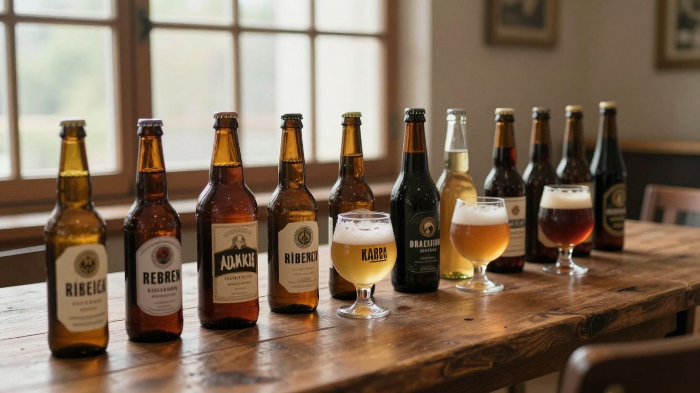 A vibrant selection of bottled French craft beer
