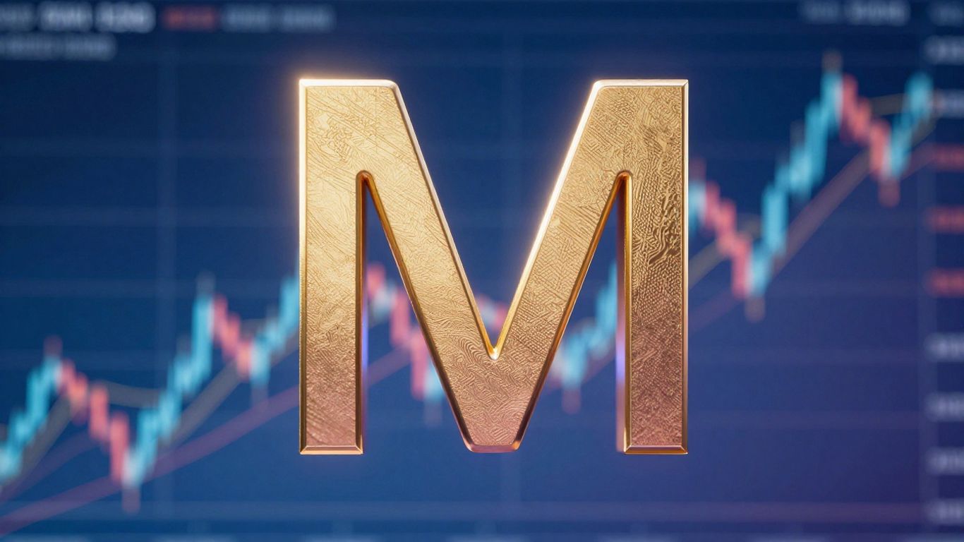 Visual representation of the M trading pattern.
