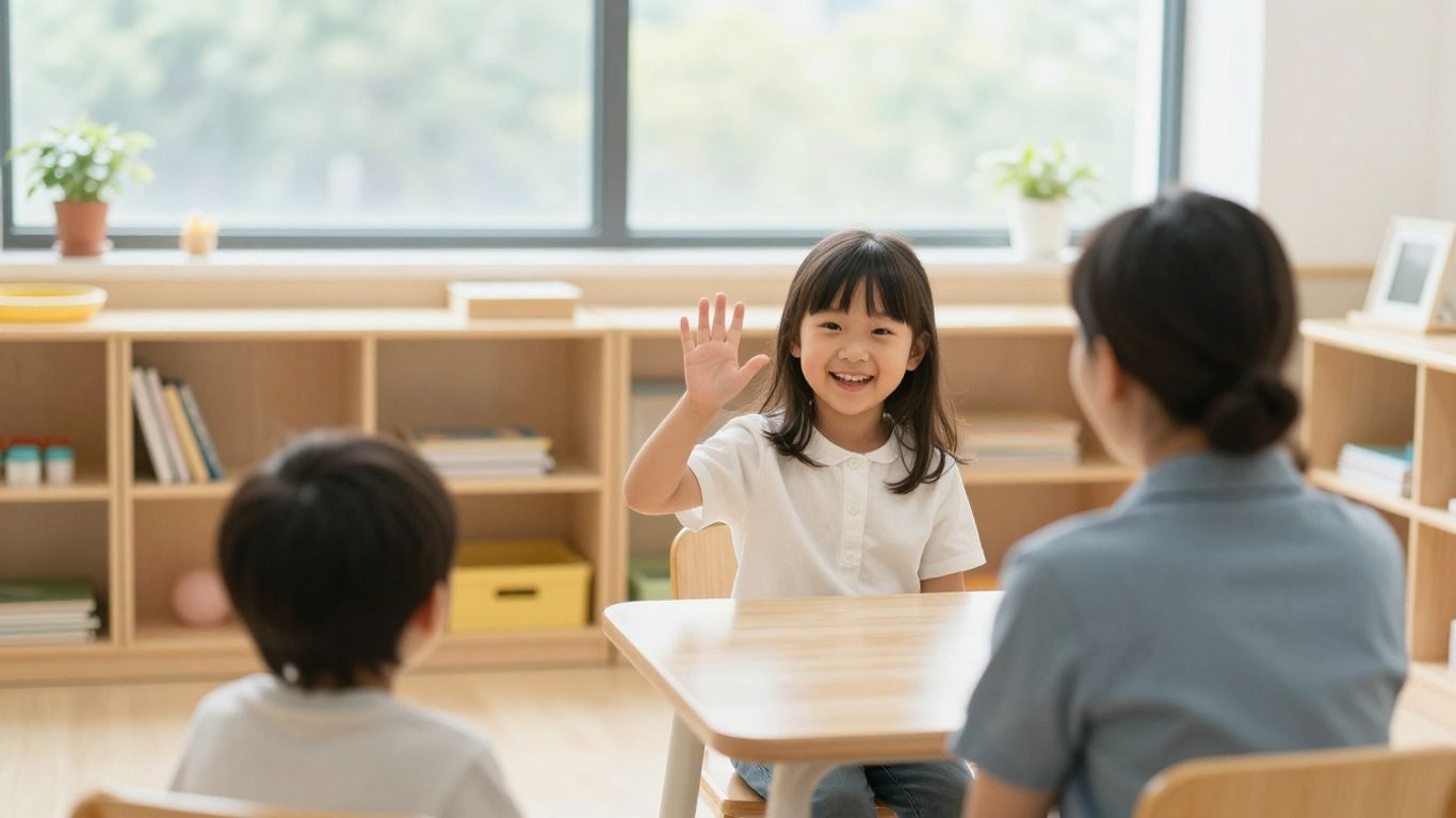 Positive goodbyes at nursery