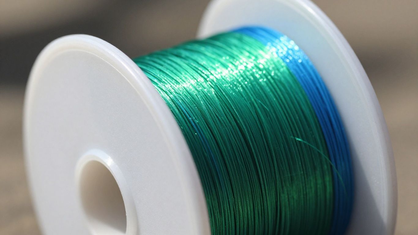 Spool of GOSEN fishing line, ready for casting.