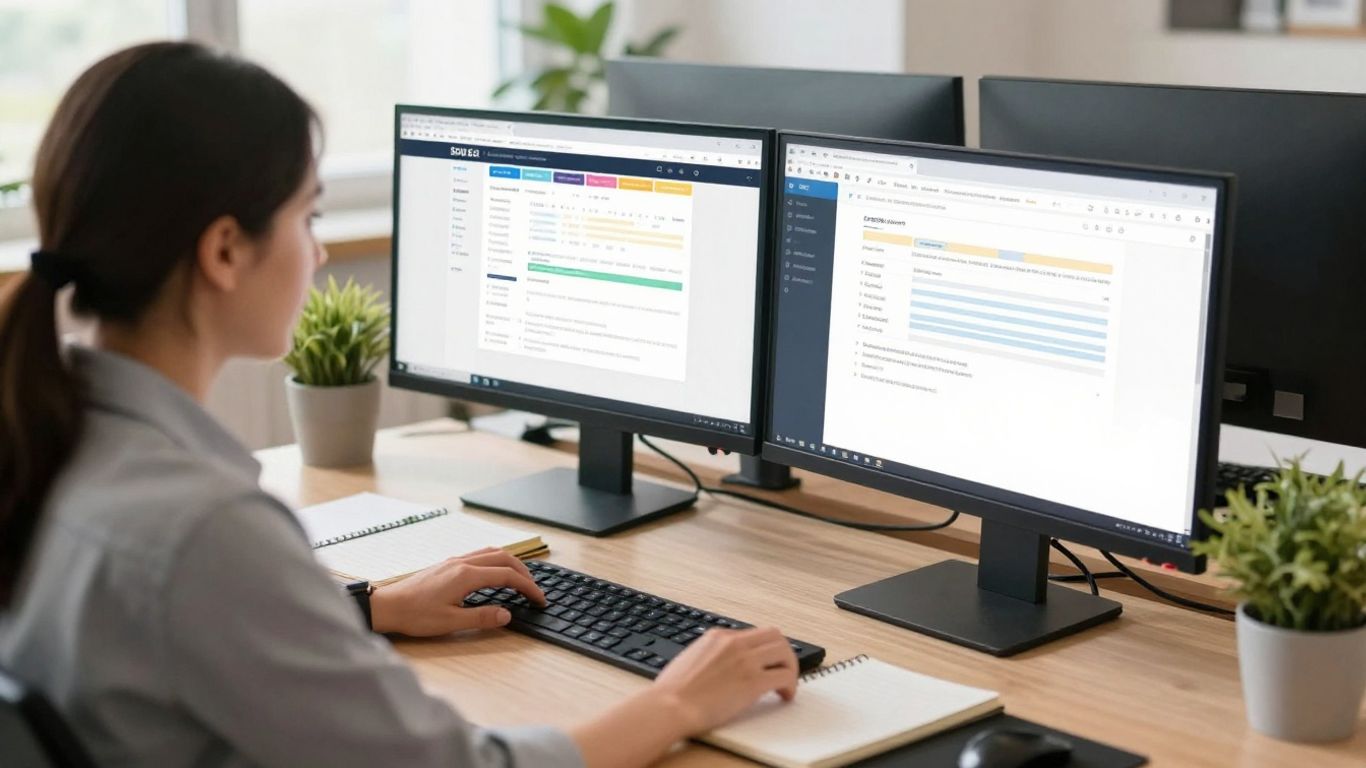 Analyst reviewing organic content performance patterns
