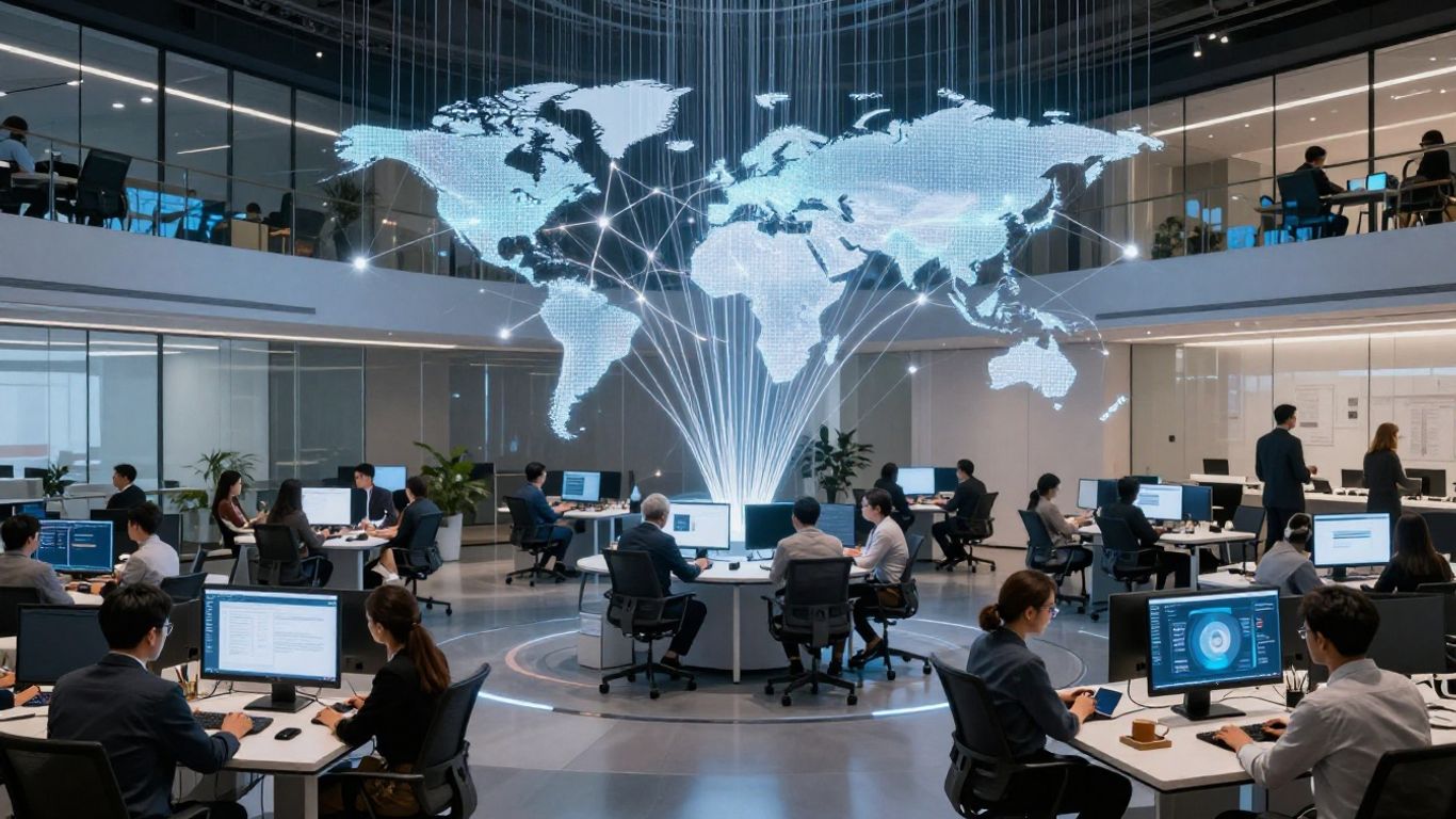 Global business network connection