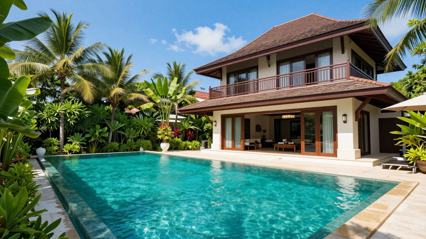 Luxury Phuket villa with infinity pool and ocean view.