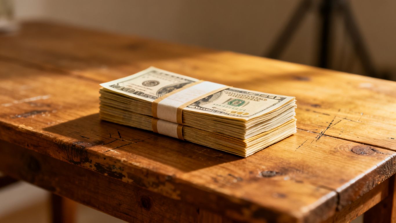 Realistic prop money bundles
