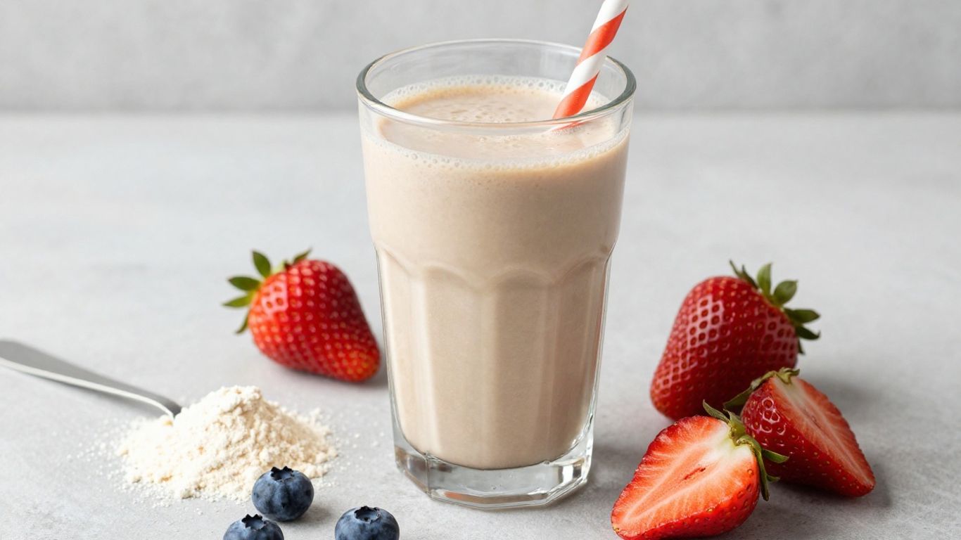 Herbalife F1 shake with fresh fruits