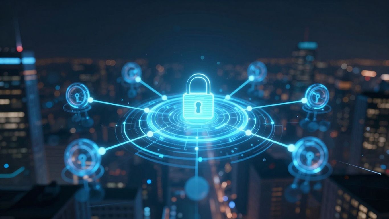 Digital padlock over blockchain network