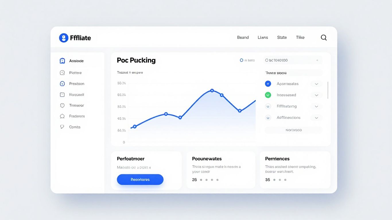 Tapfiliate software dashboard with affiliate marketing performance metrics.