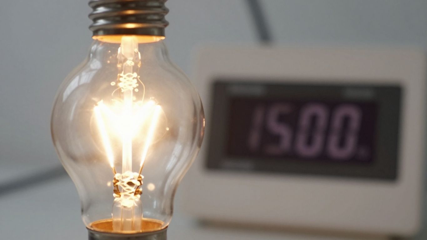 Ampoule et compteur d'énergie électrique.