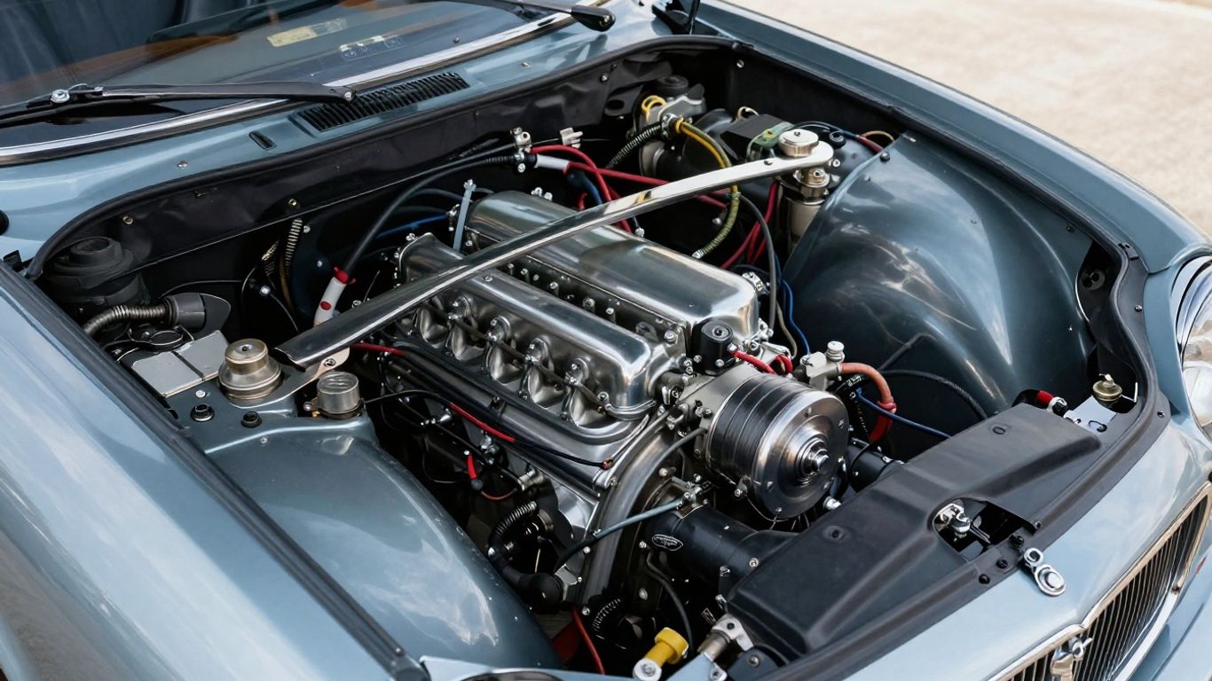 Engine bay inspection detail