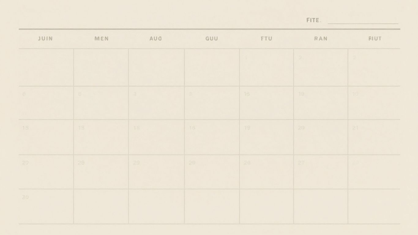 Calendar with empty spaces between appointments.