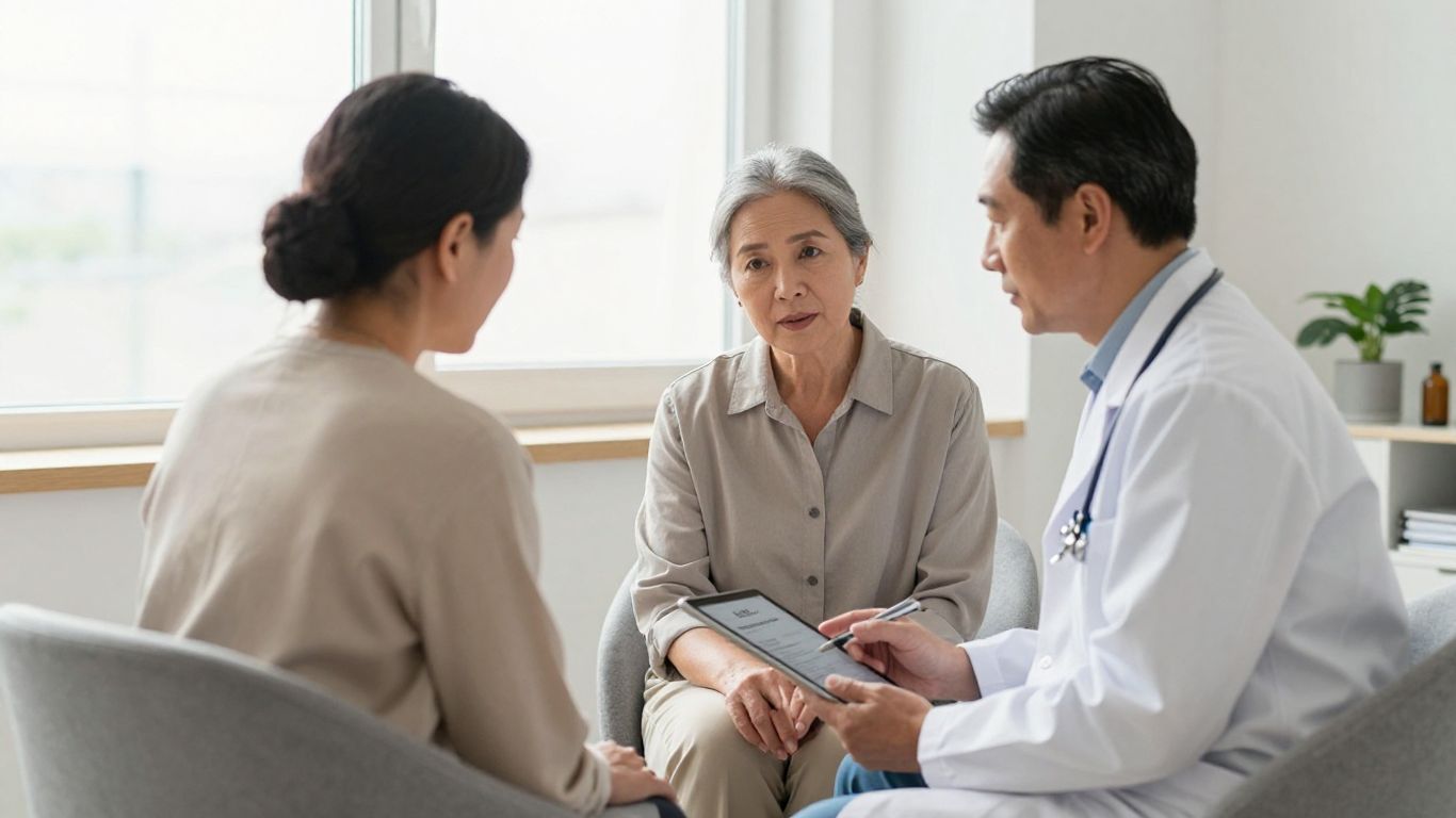 Clinician discussing a personalized treatment plan