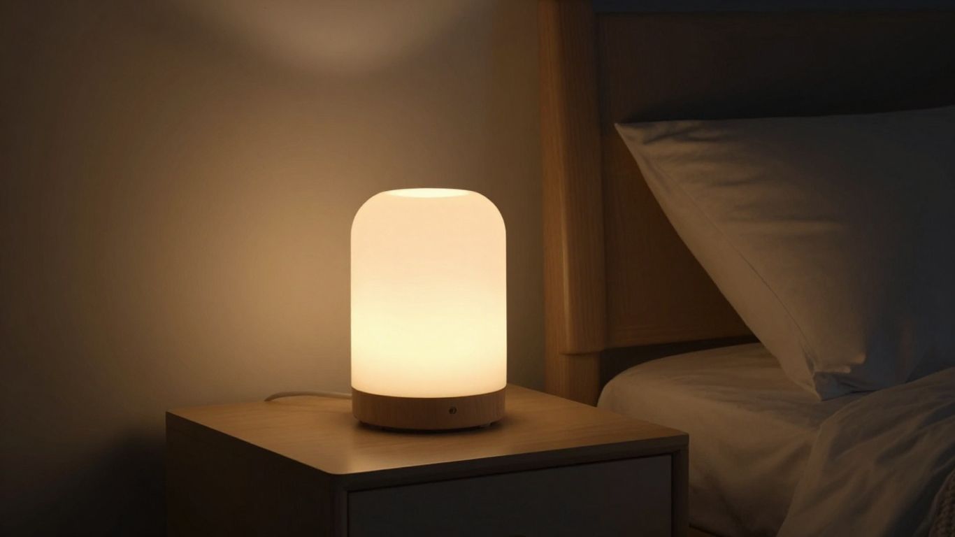 Blonbar Nachttischlampe mit sanftem Wecklicht