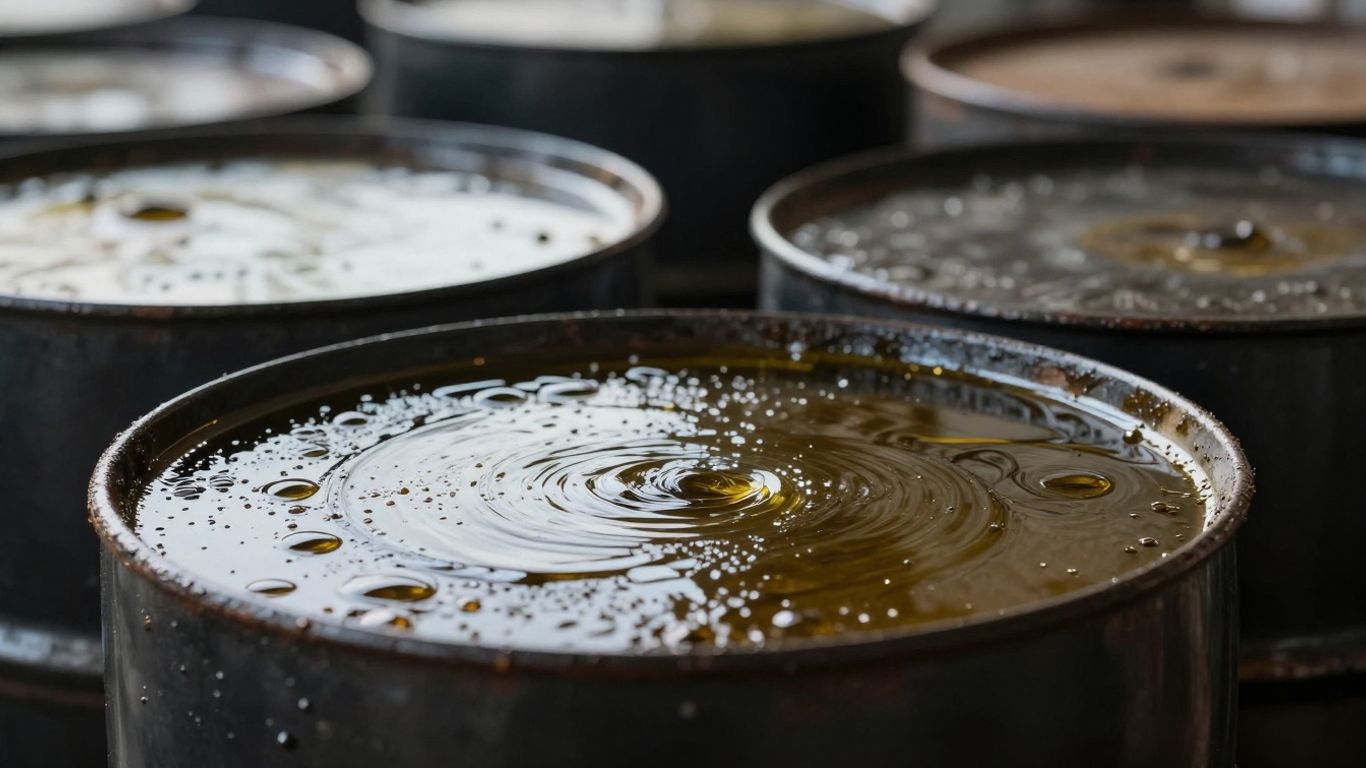 Crude oil barrel