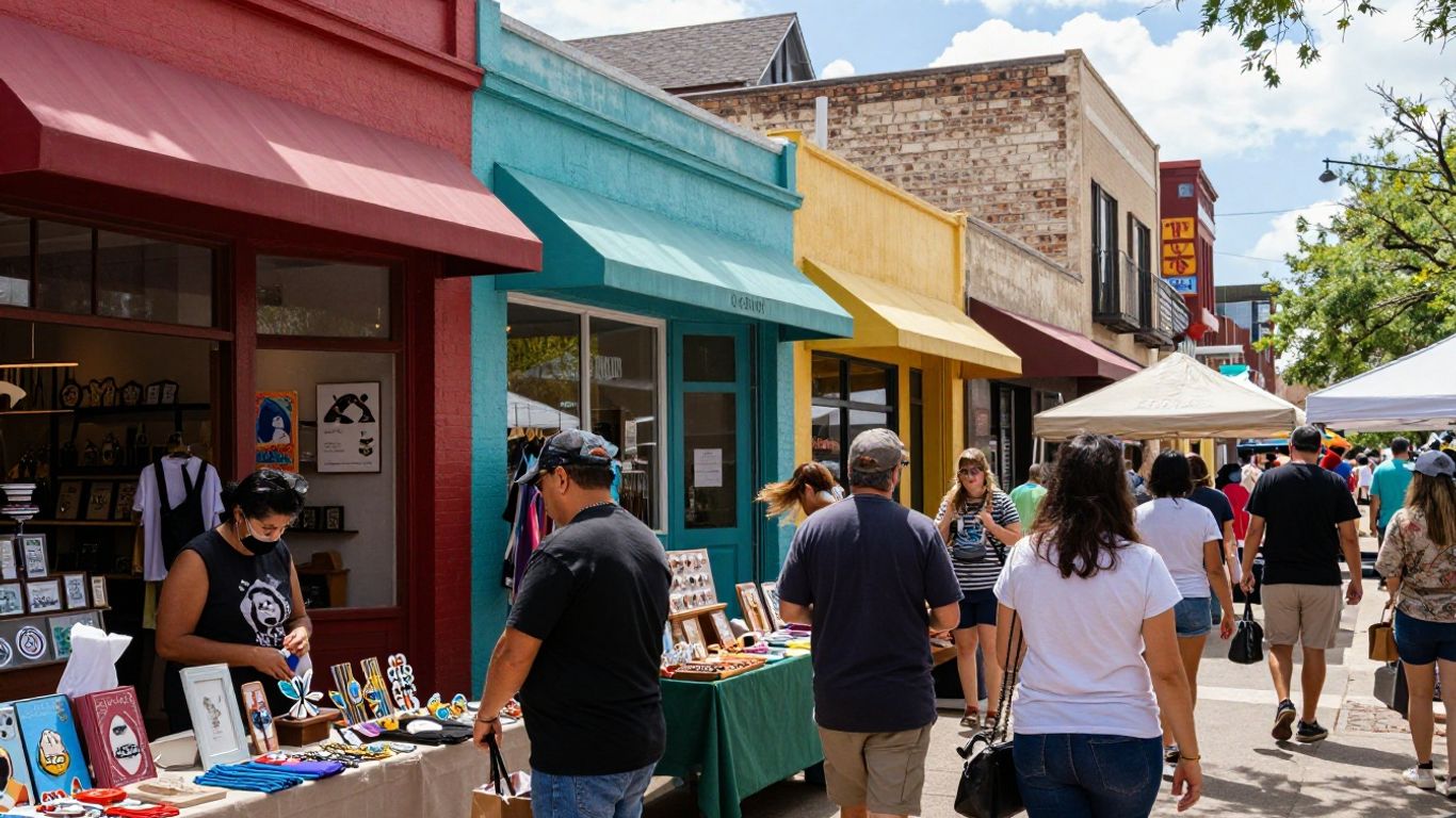 Austin boutiques and markets street view