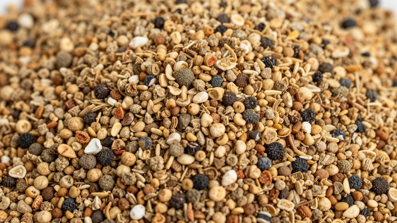 Koncentrat paszowy dla kur niosek w zbliżeniu.