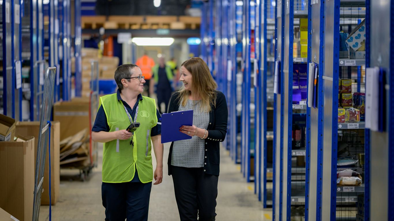 Professional team managing modern supply chain operations