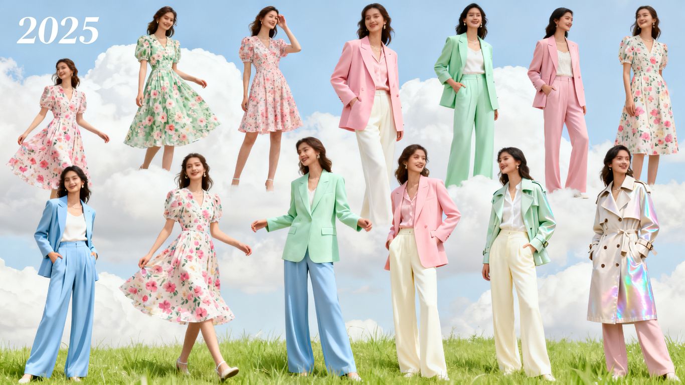 Stylish spring outfits for 2025 fashion trends.