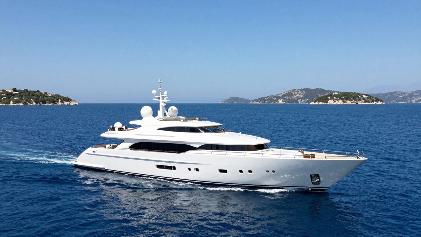 Superyacht LONIAN sailing in the Ionian Sea
