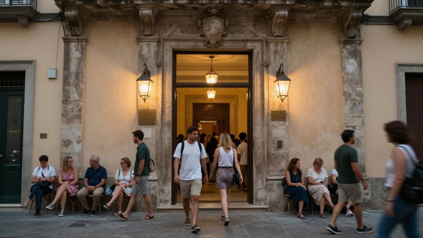 Opera audience gathered inside Sferisterio