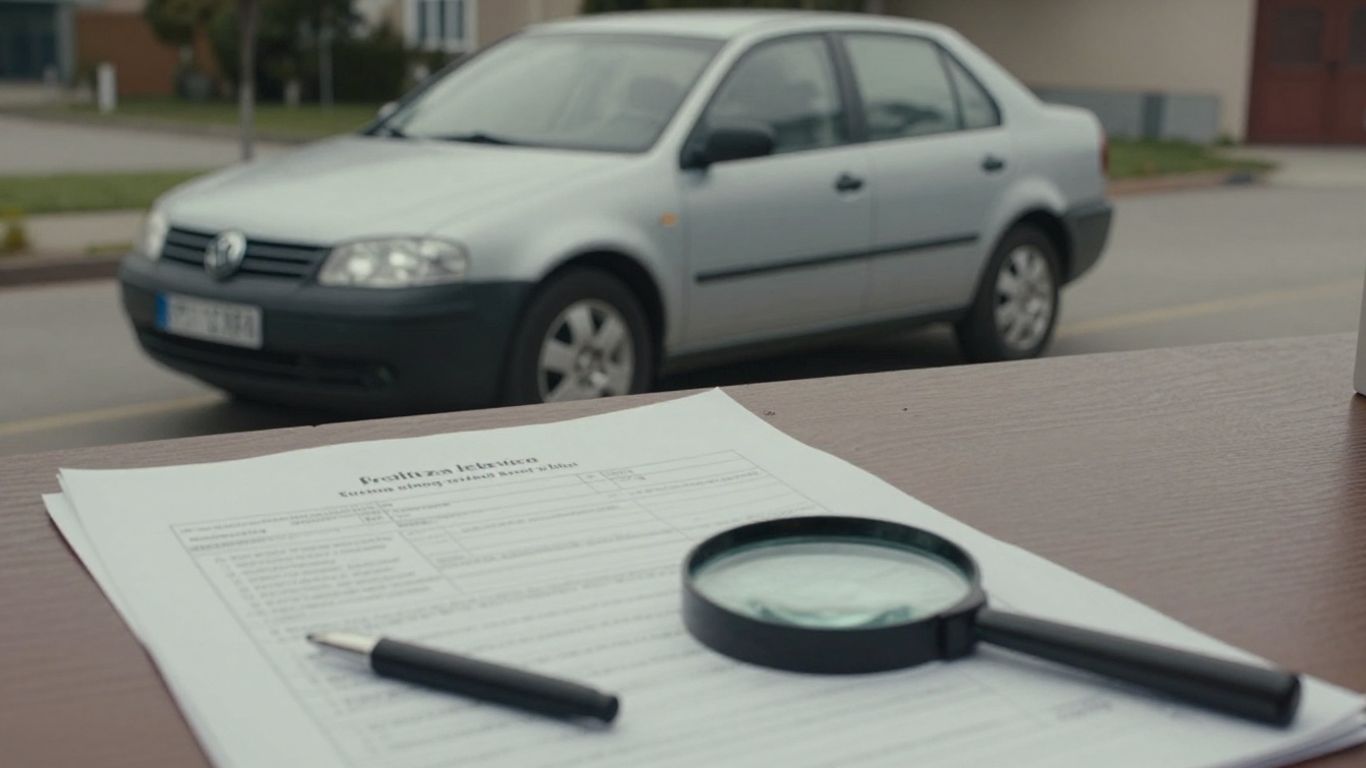 Unterlagen und Kilometerstand eines gebrauchten VW prüfen