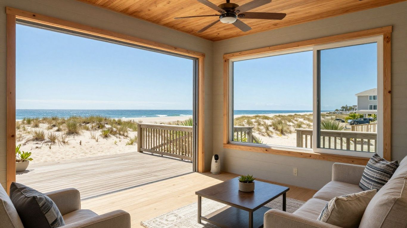 Outer Banks Airbnb with ocean view and modern design.