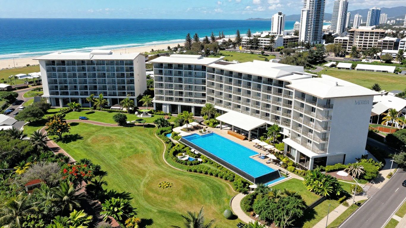 Mantra Broadbeach resort with park and pool