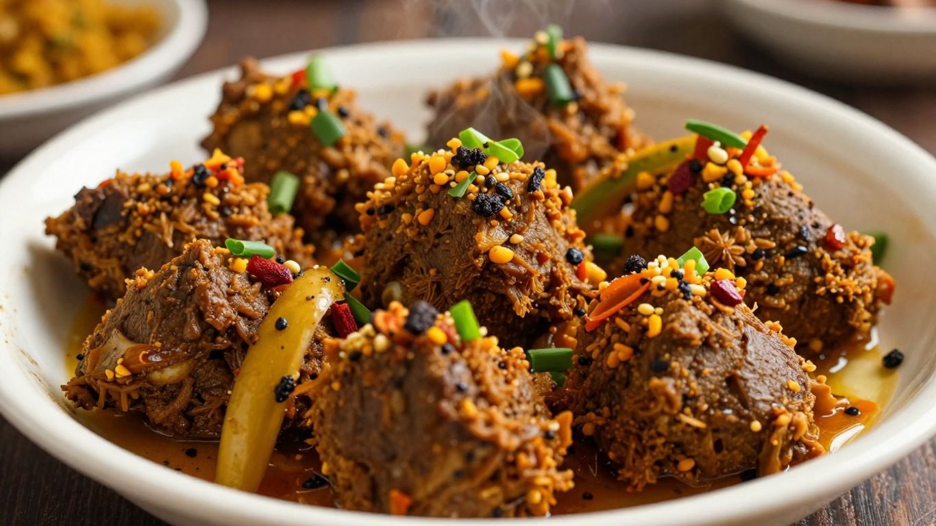Authentic Omani comfort food dish with spices and herbs.