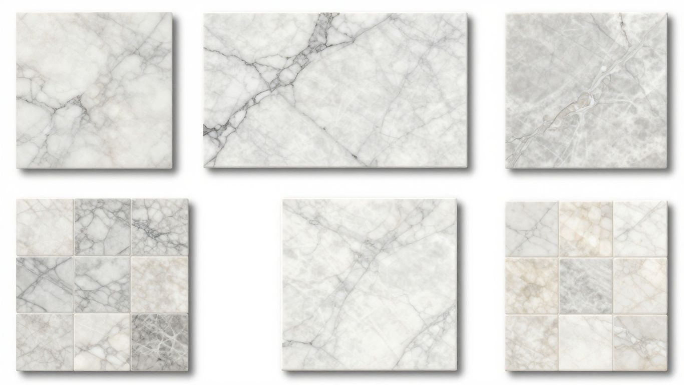 Marble tile patterns and textures sketch