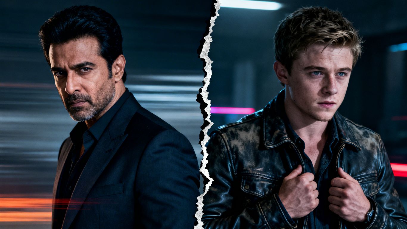 Bobby Deol and Josh Hutcherson looking forward