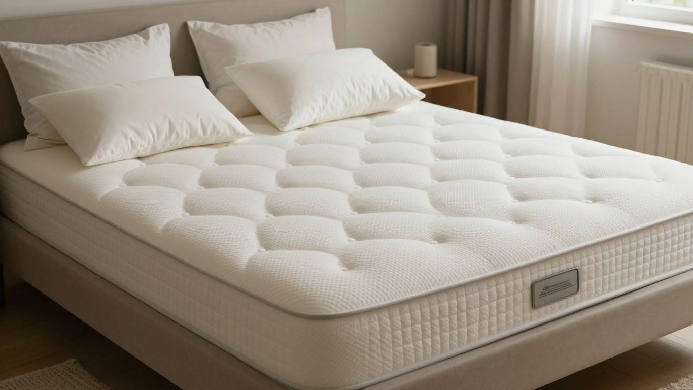 Plush foam mattress in a serene bedroom setting.