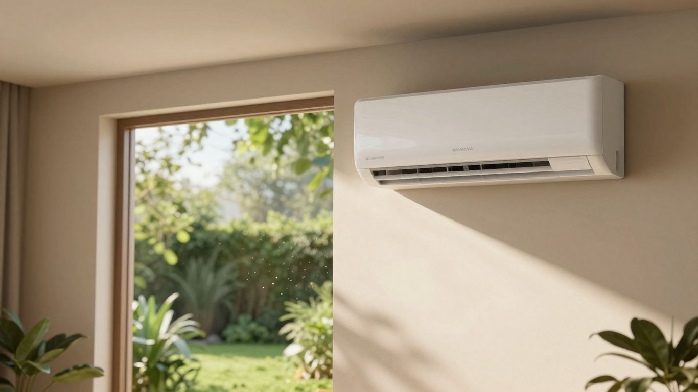 Maison avec climatisation et jardin verdoyant