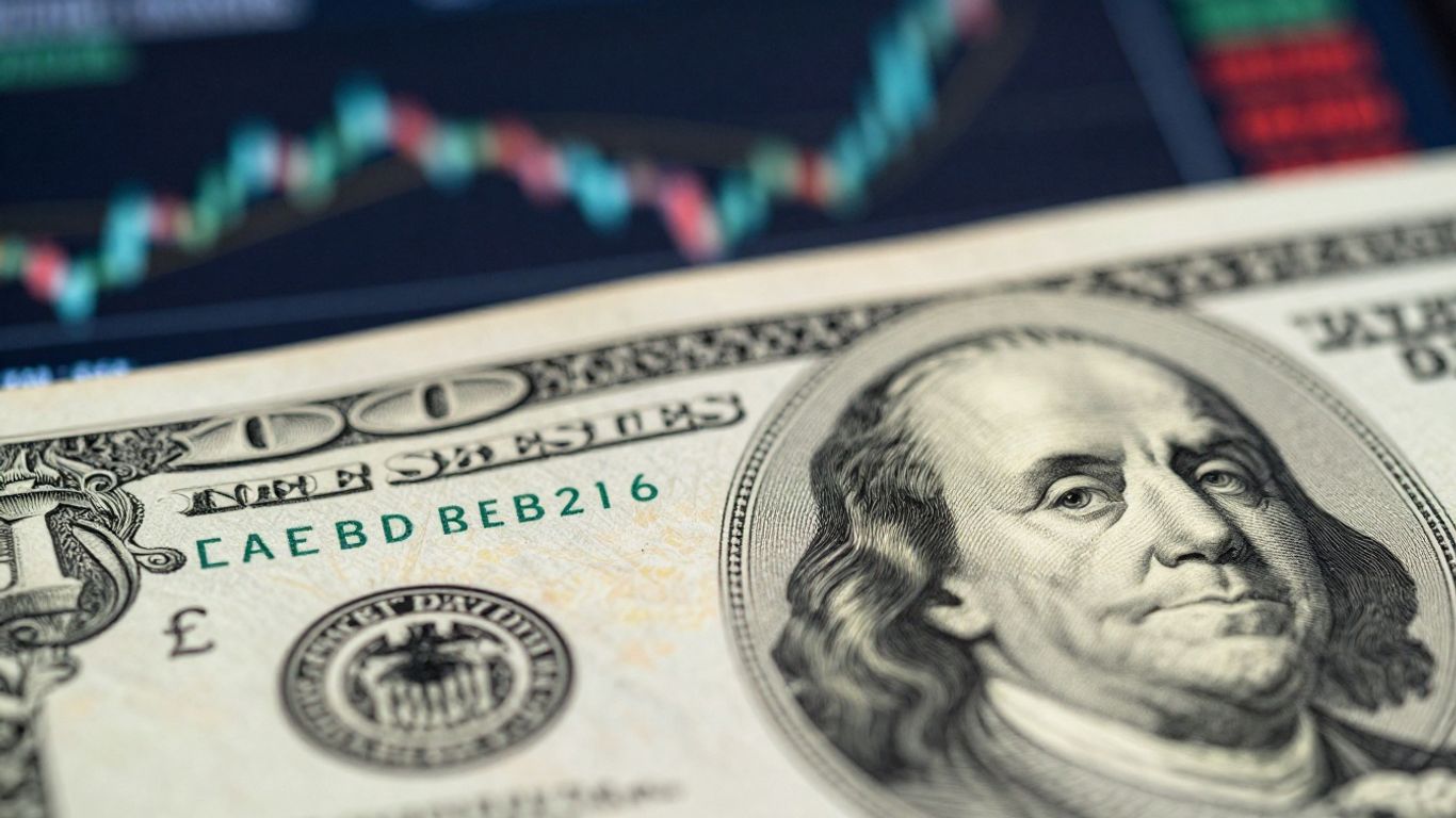 GBP/USD currency symbols intertwined, financial market background.