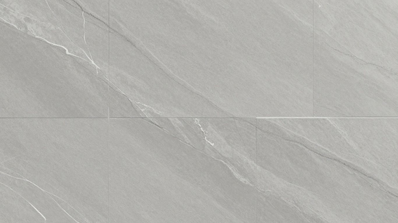Sketch of Tundra Gray marble tile with gray tones and veining.