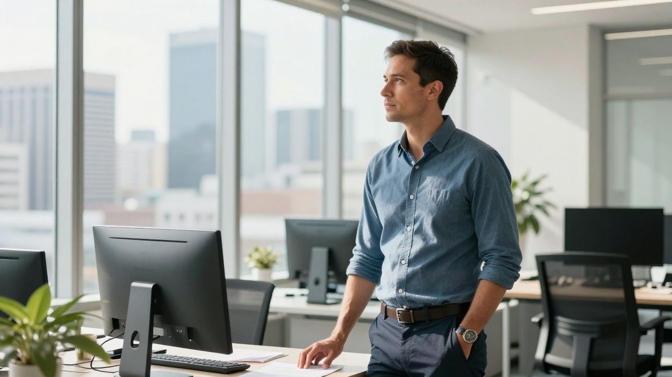 Australian entrepreneur looking towards a bright future.