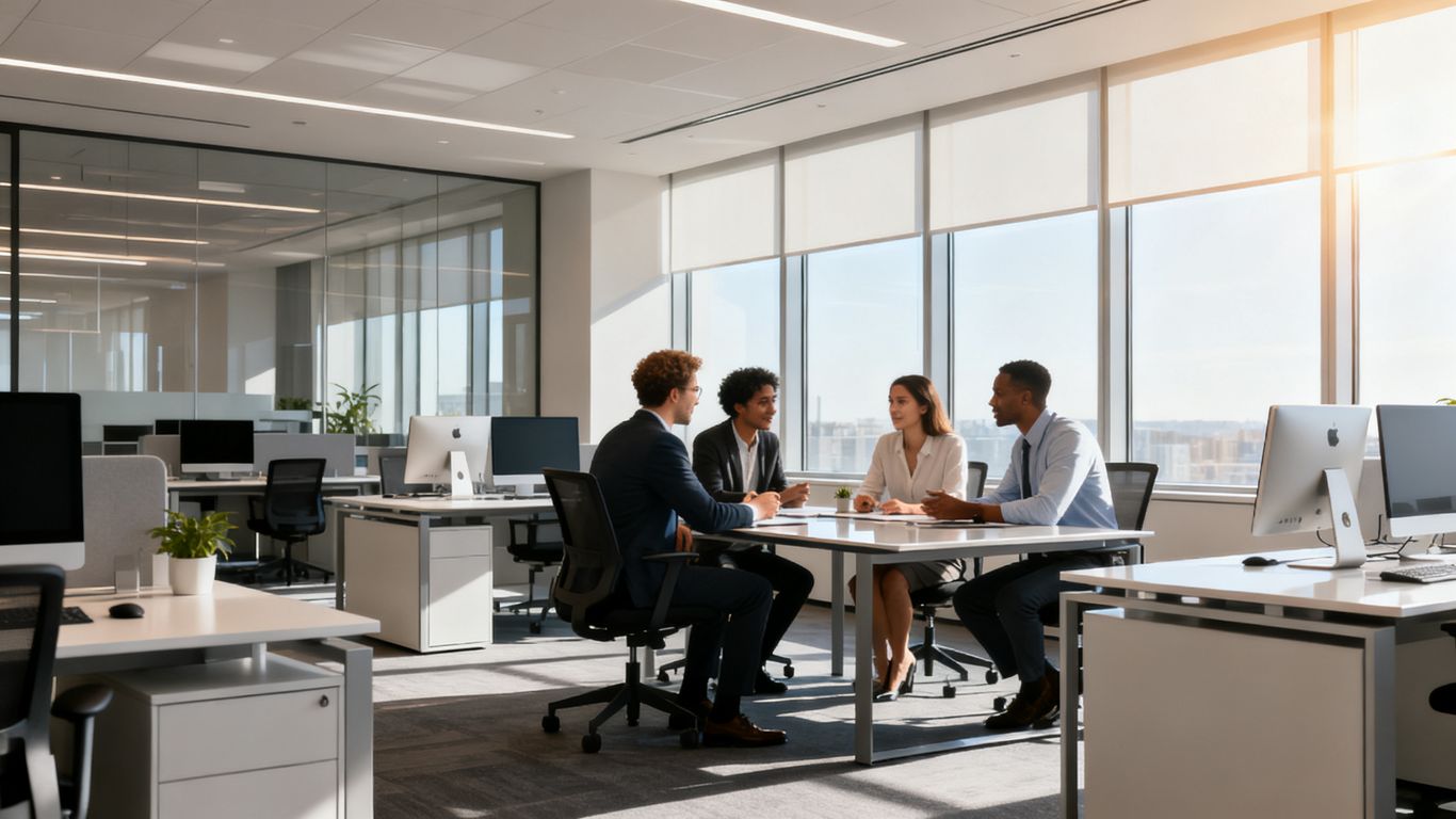 Los Angeles business professionals using advanced IT services.