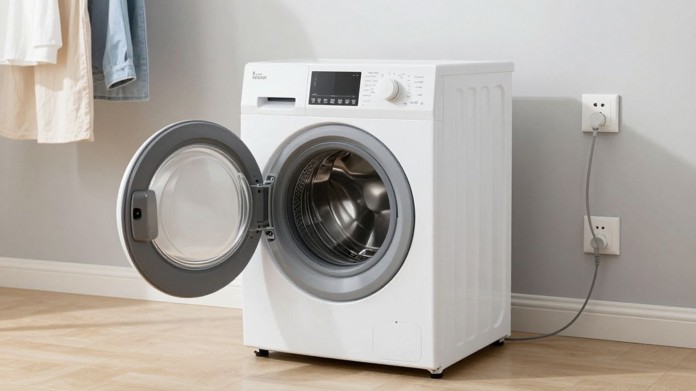 Branchement et stabilité d'une machine à laver.