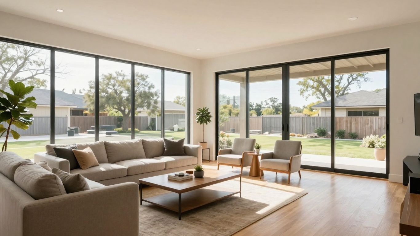 Interior view of modern residential home